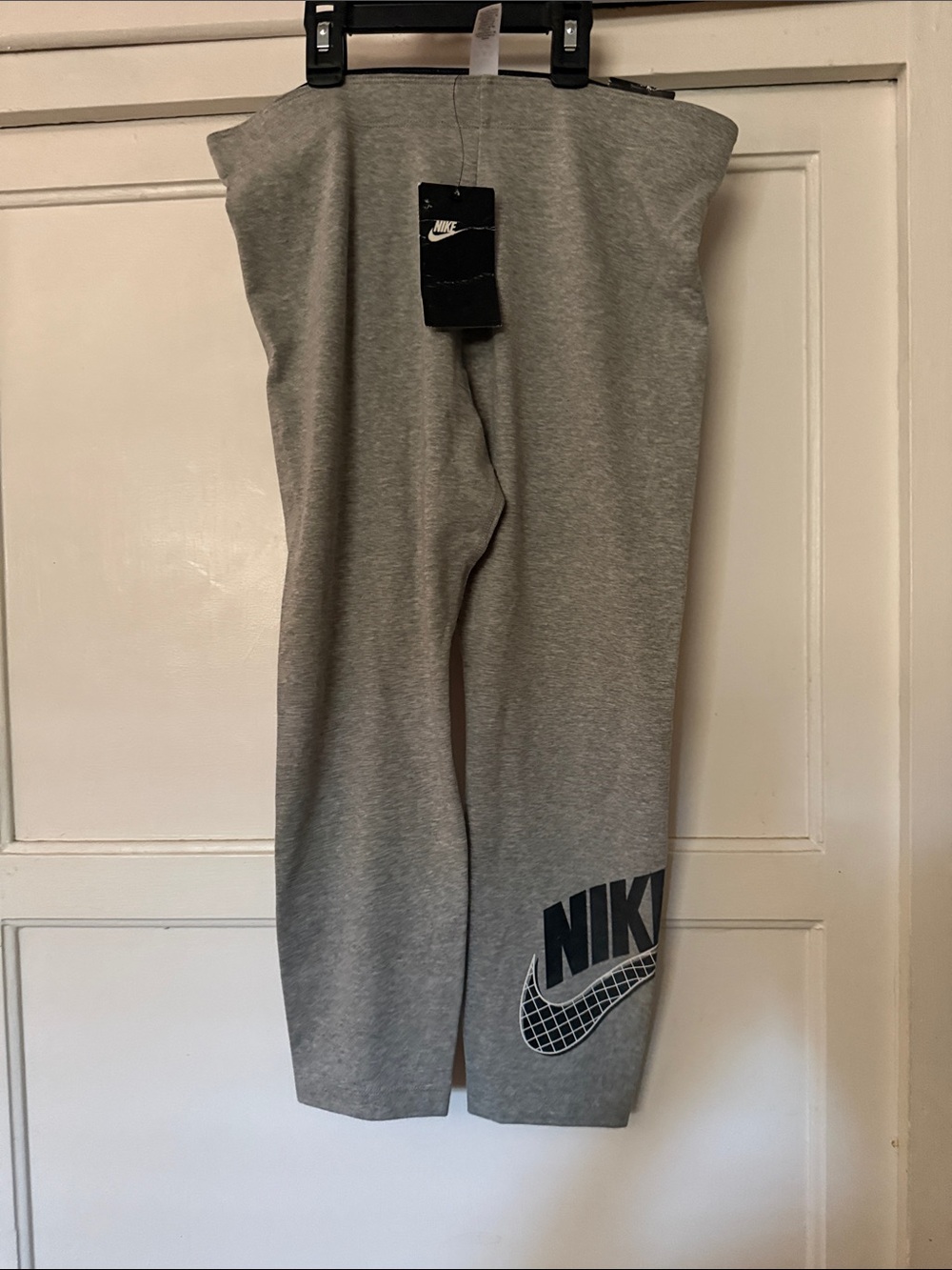 Nike Gray Sweatpants with Black Logo